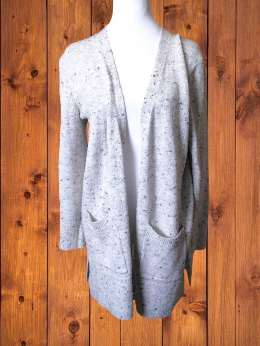 Madewell Donegal Kent Cardigan Sweater Flecked Wool Blend Size XS Pockets